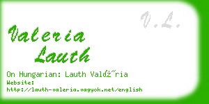 valeria lauth business card